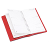 Agenda cuir rouge