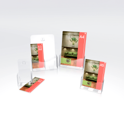 Lot supports plexiglass 1/3 A4 - A4 - A5